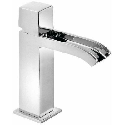 TRES Monomando lavabo con caño cascada y desagüe automático - Grifo TRES Monomando lavabo con caño cascada y desagüe automático - Grifo