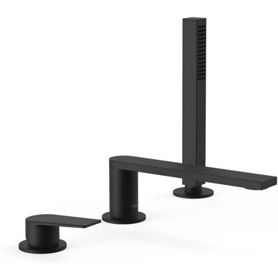Tres Grifo Monomando para Bañera - Negro Mate Tres Grifo Monomando para Bañera - Negro Mate