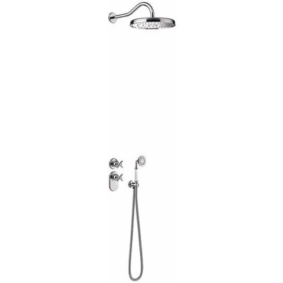 Kit de ducha termostático empotrado Tres - Cromo Kit de ducha termostático empotrado Tres - Cromo