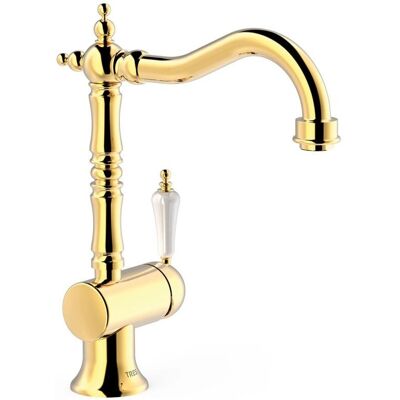 Tres Oro 24K Grifo Monomando para Lavabo Tres Oro 24K Grifo Monomando para Lavabo