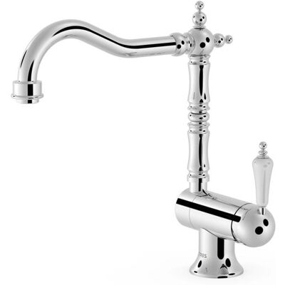 TRES 24233401 Grifo Cocina con Caño Abatible - Cromo TRES 24233401 Grifo Cocina con Caño Abatible - Cromo