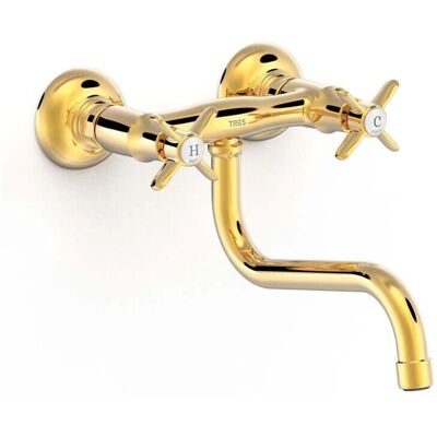 TRES GRIFERÍA Tres 24231001OR Grifo de Cocina Oro 24K - Cocina TRES GRIFERÍA Tres 24231001OR Grifo de Cocina Oro 24K - Cocina