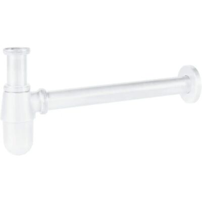 Tres Blanco Mate Sifón Telescópico de Botella para Lavabo - Complemento de Lavabo Tres Blanco Mate Sifón Telescópico de Botella para Lavabo - Complemento de Lavabo