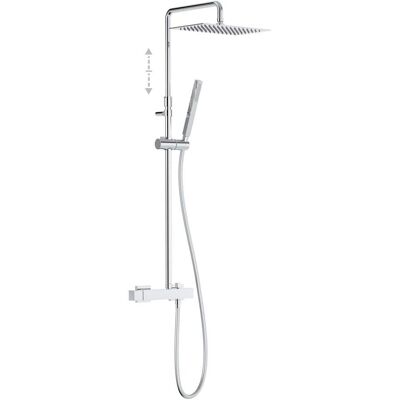Conjunto de grifo de ducha de 2 vías de Tres - Cabezal y Barra Conjunto de grifo de ducha de 2 vías de Tres - Cabezal y Barra