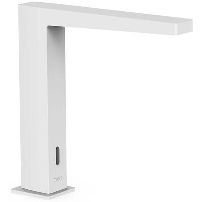 Grifo Electrónico Infrarrojo Blanco Mate - Lavabo - Diseño Delgado Grifo Electrónico Infrarrojo Blanco Mate - Lavabo - Diseño Delgado
