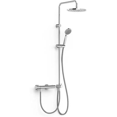 Conjunto de Ducha Termostática Over-Wall de Tres - Cromo Conjunto de Ducha Termostática Over-Wall de Tres - Cromo