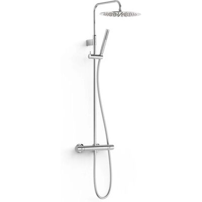 Conjunto de Ducha Termostática de Pared Tres - Cromo Conjunto de Ducha Termostática de Pared Tres - Cromo