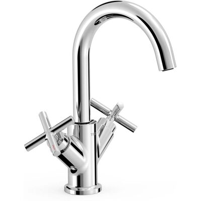 TRES GRIFERÍA Mont Blanc Grifo Bimando Lavabo Cromo - Faucet TRES GRIFERÍA Mont Blanc Grifo Bimando Lavabo Cromo - Faucet
