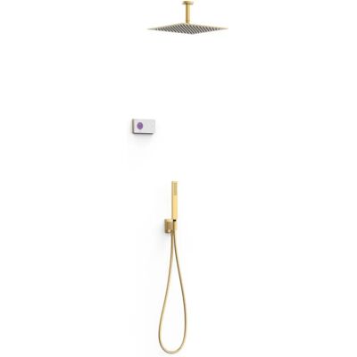 Kit de Ducha Tres 09286564OM - Termostático Electrónico - Oro Mate Kit de Ducha Tres 09286564OM - Termostático Electrónico - Oro Mate