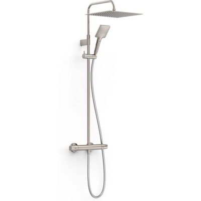 Mezclador de ducha termostático de pared Tres - Acero Mezclador de ducha termostático de pared Tres - Acero