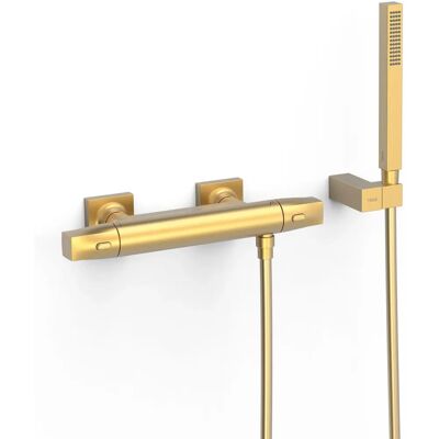 TRES GRIFERÍA Tres 19016459OM Oro Mate 24K Mezclador de Ducha Empotrado - Over-Wall TRES GRIFERÍA Tres 19016459OM Oro Mate 24K Mezclador de Ducha Empotrado - Over-Wall