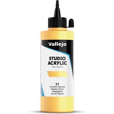 Peinture Acrylique Vallejo - Modèle 21 Amarillo Napoles - Peinture Artistique de Qualité - Publicité Peinture Acrylique Vallejo - Modèle 21 Amarillo Napoles - Peinture Artistique de Qualité - Publicité