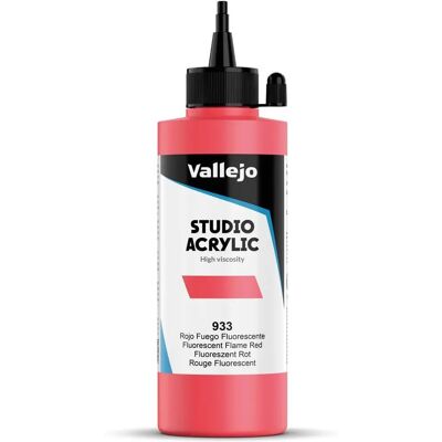 Peinture Acrylique Vallejo - Modèle 933 Fluor Rouge Fuego - Peinture Acrylique - Publicité Peinture Acrylique Vallejo - Modèle 933 Fluor Rouge Fuego - Peinture Acrylique - Publicité