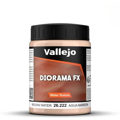 Textures d'eau marron Vallejo 26222 - Diorama FX - 200ml Textures d'eau marron Vallejo 26222 - Diorama FX - 200ml