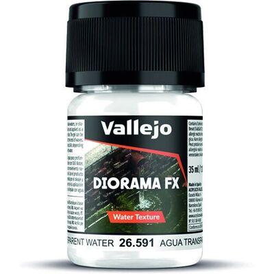 Gel Acqua Trasparente Vallejo - Effetti Acrilici per Diorami Gel Acqua Trasparente Vallejo - Effetti Acrilici per Diorami