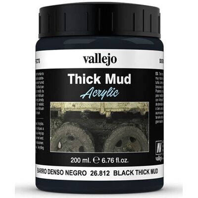 Accessori per Modellismo Vallejo - 26812 - Nero - ColorI Acrilici a Base d'Acqua - Effetti Diorama Accessori per Modellismo Vallejo - 26812 - Nero - ColorI Acrilici a Base d'Acqua - Effetti Diorama