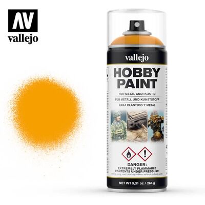 Tinta em Spray Vallejo Amarelo Sol 400ml - Primer & Cor para Modelos Tinta em Spray Vallejo Amarelo Sol 400ml - Primer & Cor para Modelos