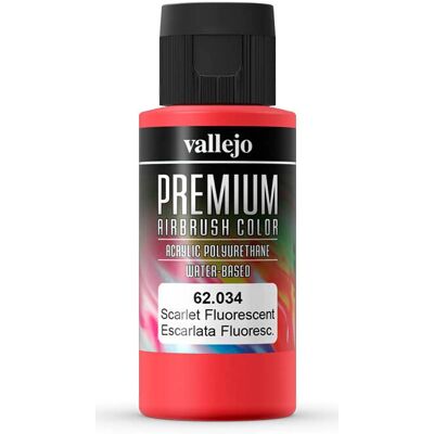 Vallejo 62034 Red Fluorescent Acrylic Paint - Paint for Models Vallejo 62034 Red Fluorescent Acrylic Paint - Paint for Models