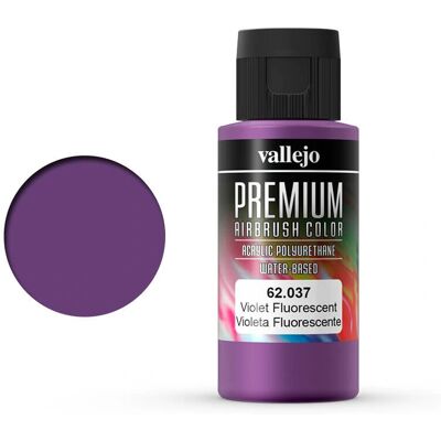 Colore acrilico fluorescente premium Vallejo - 60 ml - Viola Colore acrilico fluorescente premium Vallejo - 60 ml - Viola