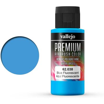 Vallejo Blue Fluorescent Acrylic Paint - 60ml - Art & Craft Vallejo Blue Fluorescent Acrylic Paint - 60ml - Art & Craft