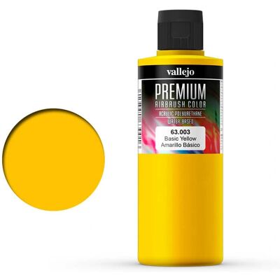 Vallejo Basic Yellow Acrylic Paint - Art/Craft Paint 200ml Vallejo Basic Yellow Acrylic Paint - Art/Craft Paint 200ml