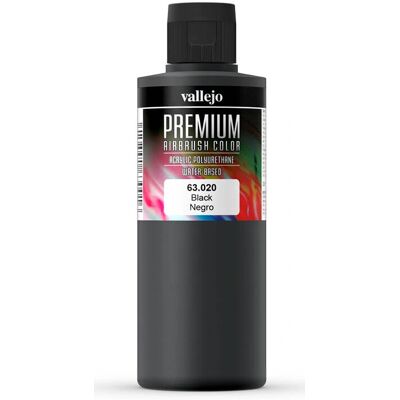 Peinture acrylique noire Vallejo 200 ml - Peintures & Accessoires Peinture acrylique noire Vallejo 200 ml - Peintures & Accessoires