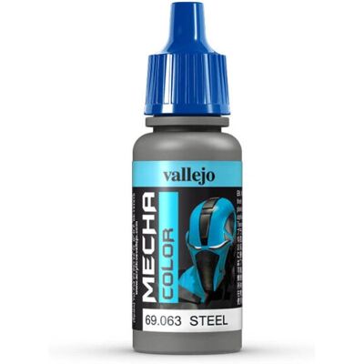 Vallejo Vallejo 69.063 Acrylfarbe - Stahl - Mecha Color - Schnelltrocknend Airbrush Vallejo Vallejo 69.063 Acrylfarbe - Stahl - Mecha Color - Schnelltrocknend Airbrush