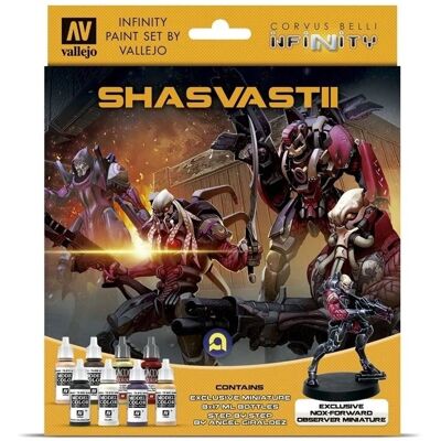 Corvus Belli Infinity Miniaturenset - Shasvastii, 8 Farben + Anleitung - LD-70241 Corvus Belli Infinity Miniaturenset - Shasvastii, 8 Farben + Anleitung - LD-70241