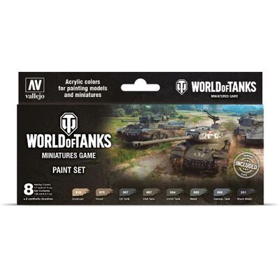 Vallejo 70245 Acrylic Paint Set - Miniatures, Tanks Vallejo 70245 Acrylic Paint Set - Miniatures, Tanks