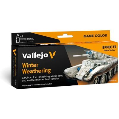 Vallejo Winter Weathering Model Color Set 70263 - Acrylic Model Paint Vallejo Winter Weathering Model Color Set 70263 - Acrylic Model Paint