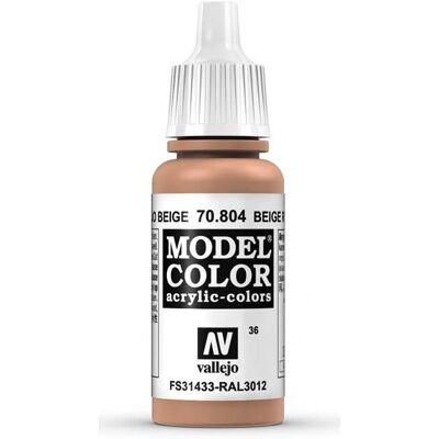 Peinture acrylique Vallejo Model Color 17ml Beige Rouge - Type de produit - Publicité Peinture acrylique Vallejo Model Color 17ml Beige Rouge - Type de produit - Publicité