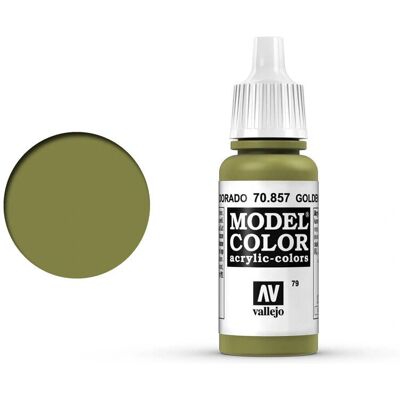 Colore Acrilico Vallejo Olive Dorata 17 ml - Model Color - Vernice Acrilica per Miniature Colore Acrilico Vallejo Olive Dorata 17 ml - Model Color - Vernice Acrilica per Miniature