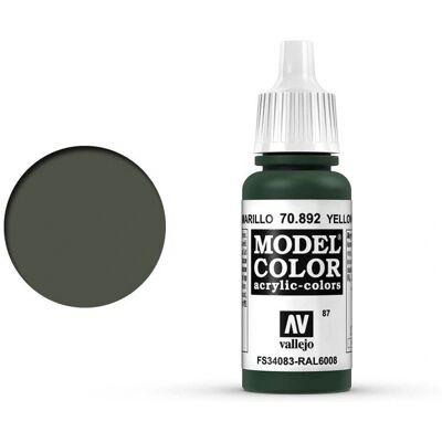 Vallejo Couleur Modèle Olive Jaune - Peinture acrylique pour Modèles Vallejo Couleur Modèle Olive Jaune - Peinture acrylique pour Modèles