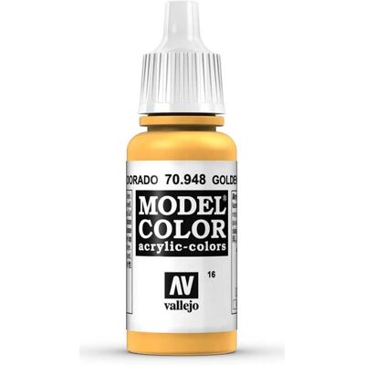 Vallejo Model Color 17ml - Amarelo Dourado - Tinta Acrílica - Tipo de Modelo Vallejo Model Color 17ml - Amarelo Dourado - Tinta Acrílica - Tipo de Modelo