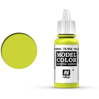 Couleur Modèle Vert Jaune - Peinture Acrylique pour Miniatures Couleur Modèle Vert Jaune - Peinture Acrylique pour Miniatures