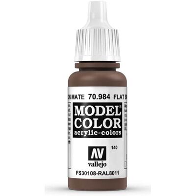 Vallejo Model Color Brun Akrylfärg - 17ml - Modellyppe: Miniatyrer Vallejo Model Color Brun Akrylfärg - 17ml - Modellyppe: Miniatyrer