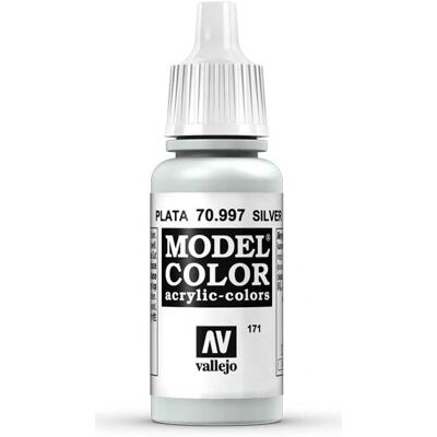 Vallejo Modellfarbe Silber - Acrylfarbe für Miniaturen Vallejo Modellfarbe Silber - Acrylfarbe für Miniaturen