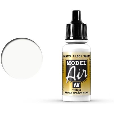 Peinture acrylique blanche Vallejo - Model Air - 17 ml - Publicité Peinture acrylique blanche Vallejo - Model Air - 17 ml - Publicité