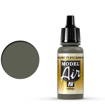 Vallejo Model Air 17ml - Verde Scuro - Colore Acrilico Vallejo Model Air 17ml - Verde Scuro - Colore Acrilico