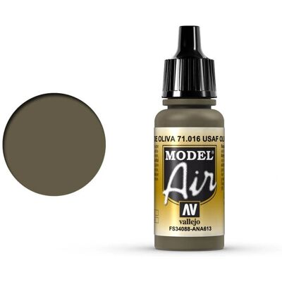 Vallejo Model Air Oliv Drab Acrylfarbe - 17ml - Für Airbrush Vallejo Model Air Oliv Drab Acrylfarbe - 17ml - Für Airbrush