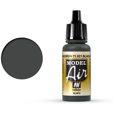 Vallejo P021 Verde Preto Tinta Acrílica - Para aerógrafo & Modelismo Vallejo P021 Verde Preto Tinta Acrílica - Para aerógrafo & Modelismo