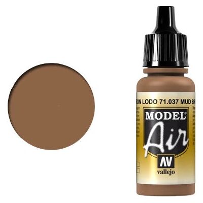Vallejo Model Air Mud Brown - Vernice acrilica per miniature Vallejo Model Air Mud Brown - Vernice acrilica per miniature