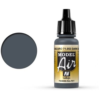 Vallejo Model Air 17ml Grigio Mare Scuro - Colore acrilico Vallejo Model Air 17ml Grigio Mare Scuro - Colore acrilico
