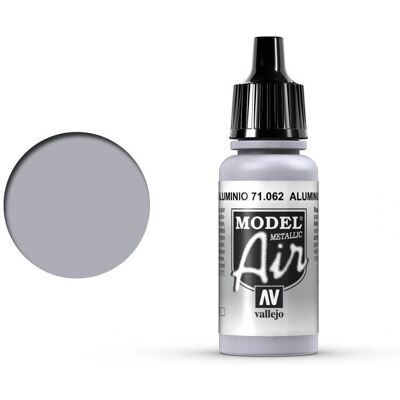 Vallejo Model Air 17ml - Alumínio (metálico) - Tinta acrílica - Tipo de modelo Vallejo Model Air 17ml - Alumínio (metálico) - Tinta acrílica - Tipo de modelo