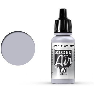 Vallejo Model Air Stahl Acrylfarbe - 17ml Vallejo Model Air Stahl Acrylfarbe - 17ml