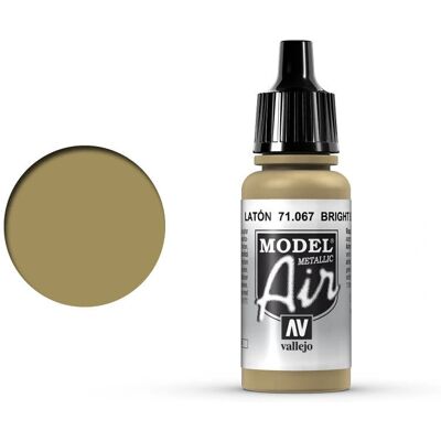Pittura acrilica metallizzata ottone lucido Vallejo - Model Air 17ml Pittura acrilica metallizzata ottone lucido Vallejo - Model Air 17ml