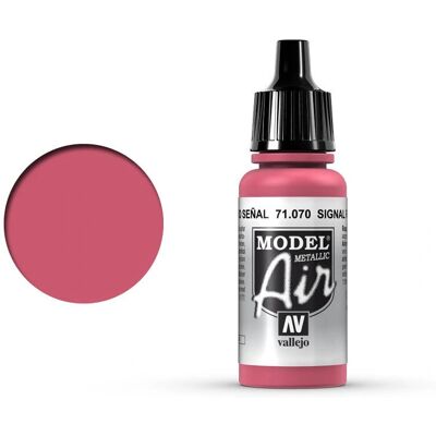 Vernice acrilica rossa metallizzata Signal Vallejo Model Air - 17ml Vernice acrilica rossa metallizzata Signal Vallejo Model Air - 17ml