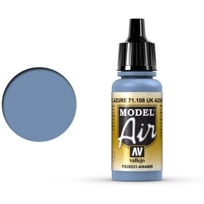 Vallejo Französische Blau Acrylfarbe - 17ml - Model Air Vallejo Französische Blau Acrylfarbe - 17ml - Model Air