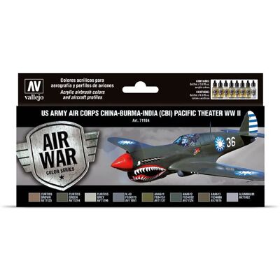 Set d'Air Model Vallejo - US Air Corps Pacifique - 8x17ml Set d'Air Model Vallejo - US Air Corps Pacifique - 8x17ml