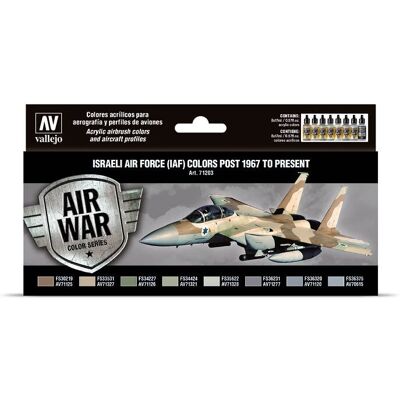 Vallejo Model Air Israeli Air Force Colors Set - Aircraft Paint Vallejo Model Air Israeli Air Force Colors Set - Aircraft Paint